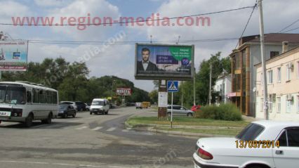 Размещение рекламы компании "Мегафон" на щитах 3х6 в городе Буденновск